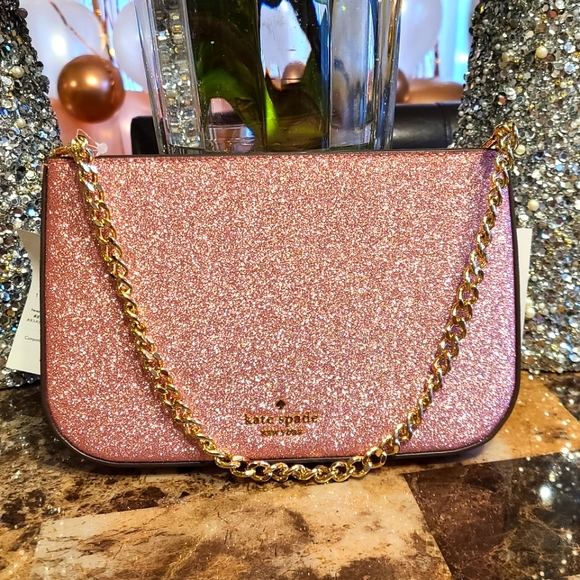Kate Spade Pochette pink and gold - Picture 1 of 9